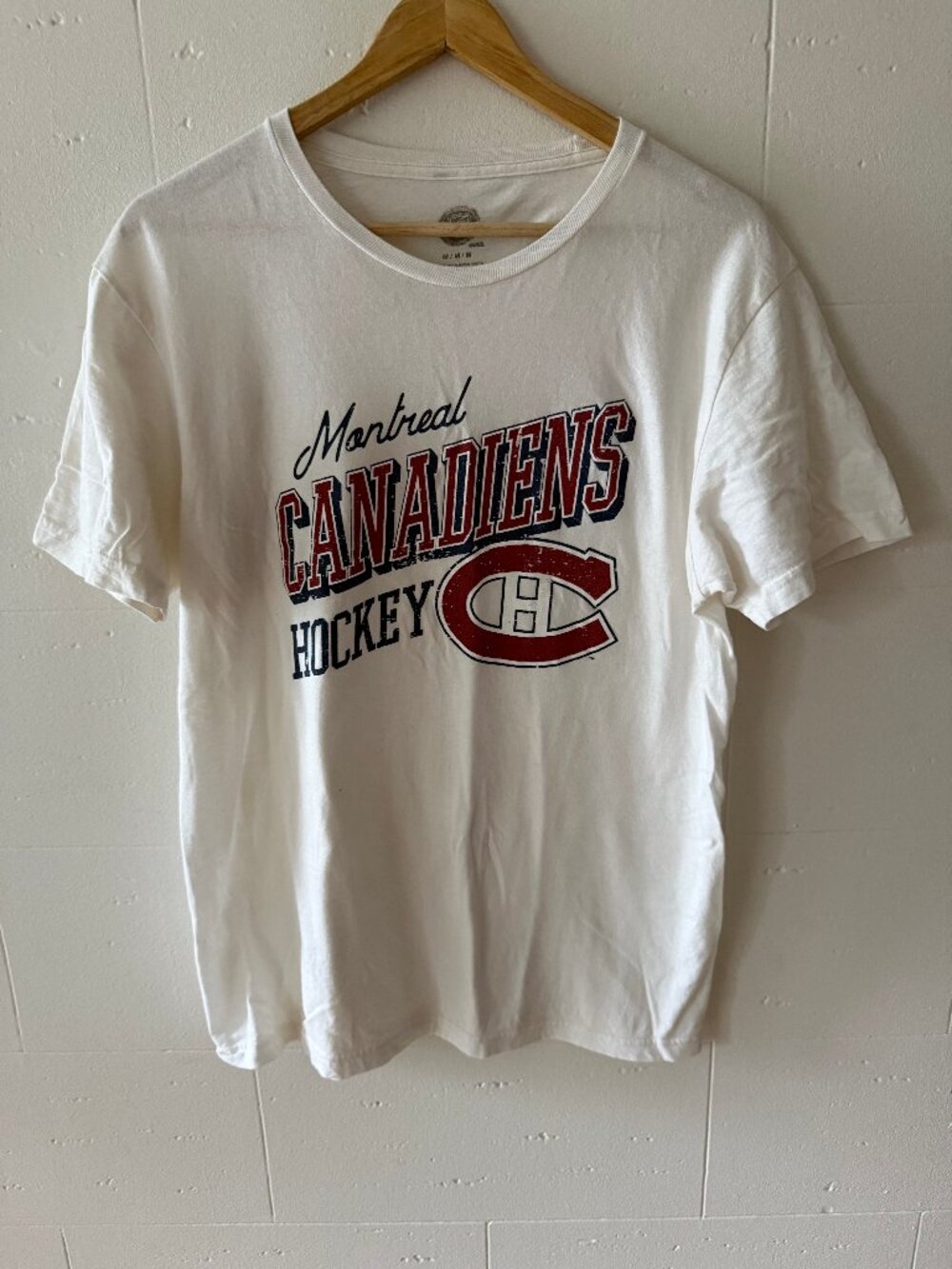 NHL Montreal Canadiens | Hockey Graphic Tee Shirt White Merchnm | Medium